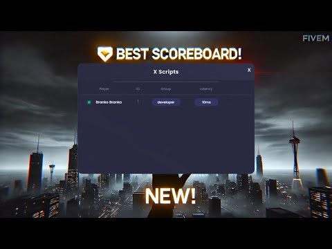 🔥 FREE FiveM Scoreboard Script for QBCore & ESX | MJ DEVELOPMENT