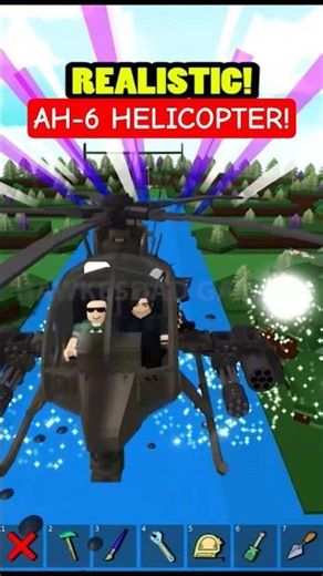 Roblox Build a Boat for Treasure Micro Block AH-6 Helicopter from Battlefield 6 #roblox #babft