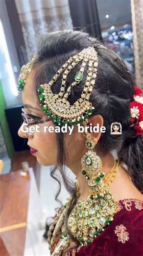 Cute doll bride 👰🏻‍♀️ ready to look her # every bride deserves to beautiful makup look