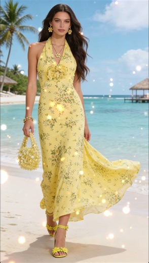 She Didn‘t Pack Flowers. She Became One @https://nano-banana.enzephyr.com✨ #virtualtryon #aistylist