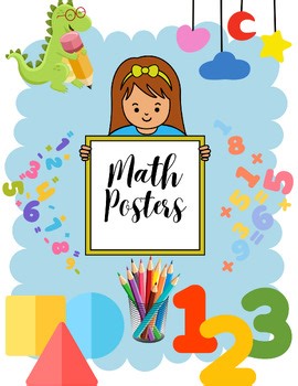 Math Posters Bundle | 54 Printable Math Posters | Non-Editable Classroom Decor