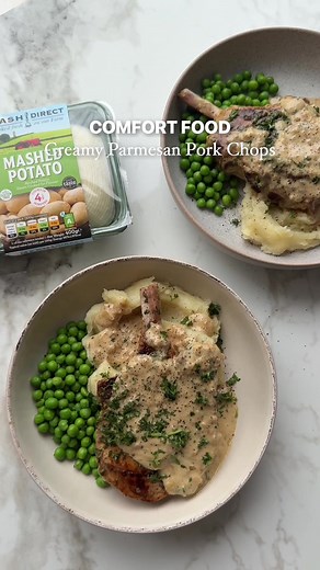 One-Pan Creamy Garlic Parmesan Pork Chops