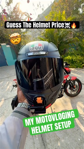 Cheap & Best Moto Vlog Helmet Setup😍🔥#xtreme125r #shorts #viral #trending #bike #helmet #motovlog