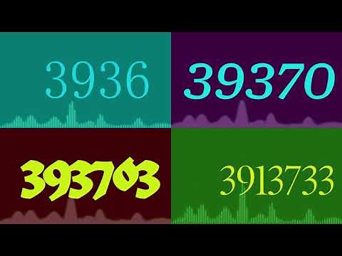 Numbers 1 to 10000 ~ 10000000 02