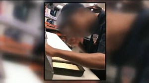 GROSS!!! This food service worker at a ballpark in Detroit was fired and then arrested after video caught him spitting into a customers pizza. https://nbc4i.co/2zsOSEP | NBC4