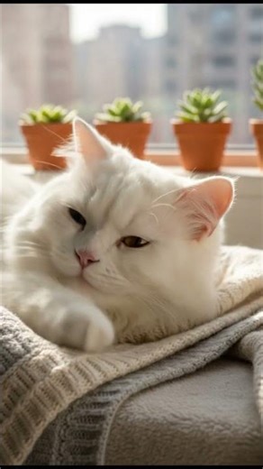 Sleepy Persian Napping in the Sun ☀️ | Cat ASMR for Sleep & Study