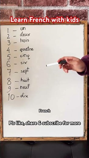 Learn Counting in French | Small Kid Learning Number