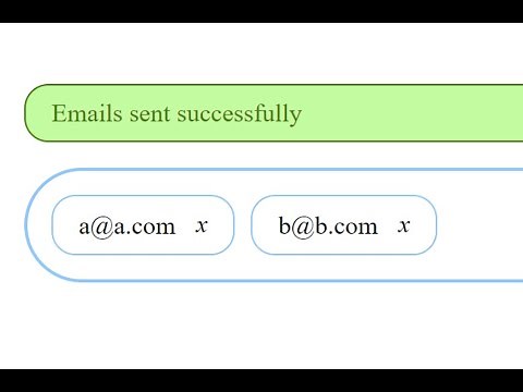 Multiple Email Input with CSS and JS Tutorial