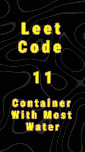 🚀 LeetCode 11: Maximum volume of water in O(n)! #Shorts #algorithmsanddatastructures