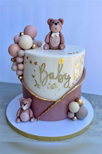 Teddy Bear Baby Shower Cake