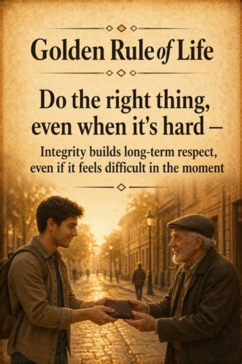 Do the Right Thing, Even When It’s Hard | Golden Rule of Life|#shorts