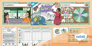 French: Our School: School Subjects Year 3 Lesson Pack 3