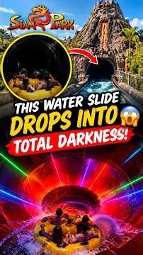 This Water Slide Drops Into TOTAL Darkness! 😱