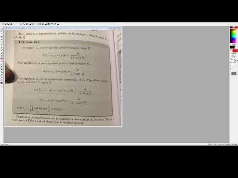 Agrégation interne math : préparation oral, leçon 146 Coniques