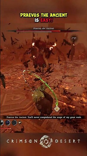 Praevus the Ancient Boss Fight - Hard Difficulty No Damage | Crimson Desert