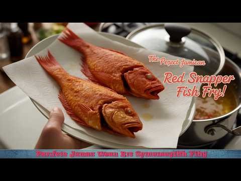 ✅THE PERFECT JAMAICAN RED SNAPPER FISH FRY RECPE! #cooking #food