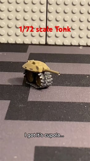 1/72 scale Tonk meme scale model #tonk #gaijin #ww2 #tank #history #diy #hobby #warthunder #memes