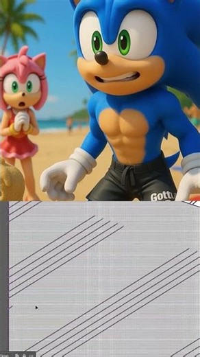 Sonic builds giant sand Amy 🏖️ | | Epic Ending