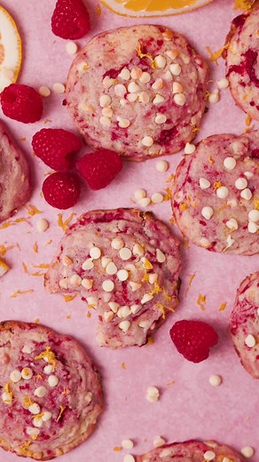 Delicious Lemon Raspberry White Chocolate Cookies Recipe