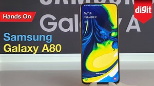 We got our hands on the new Samsung Galaxy A80 smartphone that sports a slide up rotating camera. | Digit