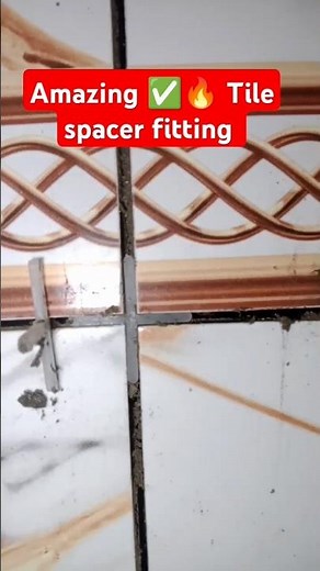 How to tile spacers fitting in wall tile #shots#shortvideo#diy #tileinstallation##bestiletipes #art