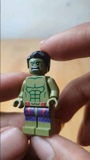 Built The Hulk LEGO Minifigure – SMASH Time Begins#lego #marvel #shorts