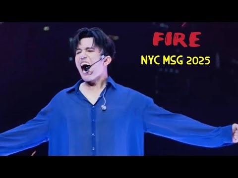 Fancam Dimash《Fire》 NYC Madison Square Garden Stranger concert, October 5, 2025