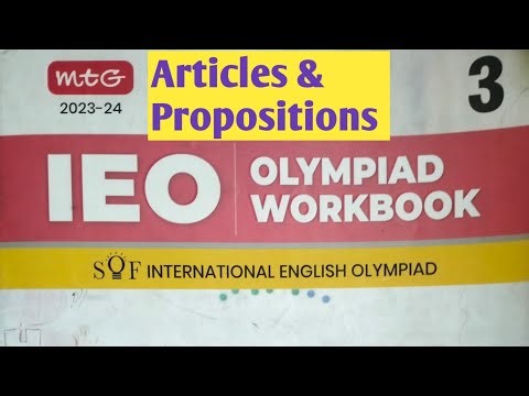 Class -3 IEO workbook Articles & Prepositions