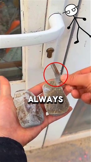 He hid his Keys in a Rock and lost it. 🤯