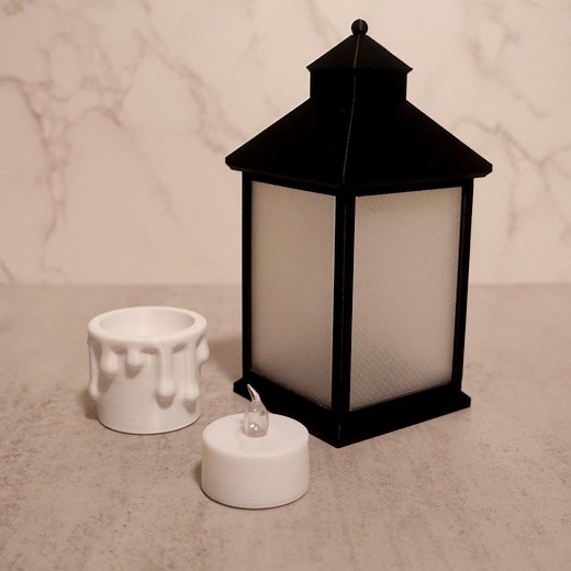 3D Printed LED Lantern: Flameless Tea Light Candle Holder, 6.6-in - Etsy
