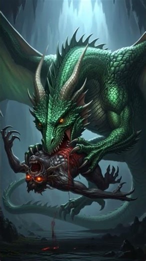 Dragon Eats the Monster Alive! 🐲🔥 Epic Battle Scene #dreamscreenai #shorts