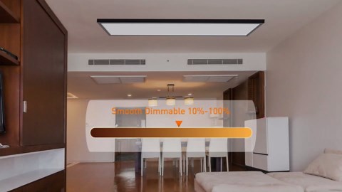 Allsmartlife 4-Pack 1x4 Led Flat Panel Light Surface Mount Ceiling Light, 5CCT 3000K/3800K/4500K/5200K/6000K Dimmable, 24W/30W/40W 4980LM Edge-Lit, Flush Mount or Drop Ceiling for Office Kitchen