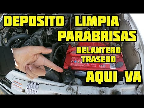 Donde poner el liquido LIMPIA PARABRISAS / Deposito limpia parabrisas delantero y trasero / Aerostar
