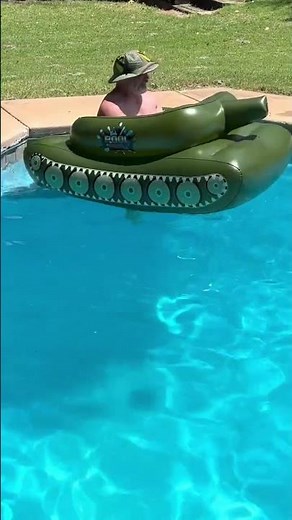 Pool Punisher Inflatable Tank Pool Float - Blast Water up to 15m with our Pool Floats