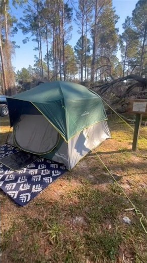 This Tent Feels Like a Hotel 😳⛺#shorts #amazonfinds #camping #tent