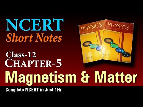 NCERT Short Notes | Class 12 Chapter 5 | Magnetism and Matter