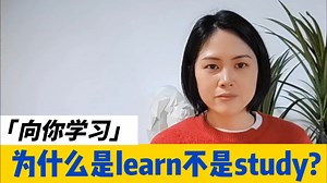 learn和study有什么区别？向你学习用英语怎么说？