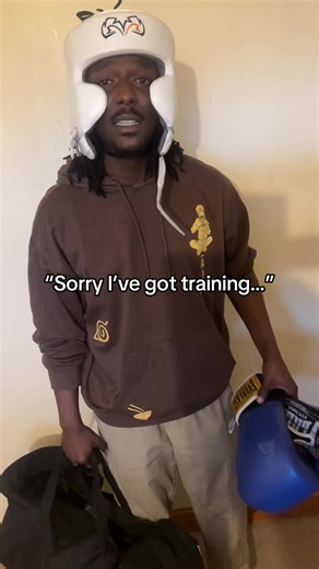 Boxing Training Interruption: A Humorous Moment