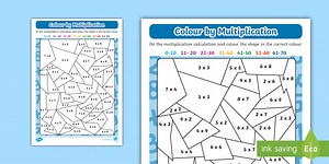 Colour By Multiplication Activity Worksheet