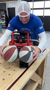 Here is a handy portable and cordless Einhell Canada air compressor that I’m going to put in my truck for filling up bike, ATV, vehicle tires and for beach days and cleaning up. Also I’m terrible at basketball | The Dusty Lumber Co.