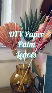 1.9K views · 60 reactions | 3 types of summer paper palm leaves!  Save this video so you can craft along and make your own! Materials: -Paper -Scissors -glue -dowels #paperdiy #papercraft #summerdiy #summervibes #paperpalmleaves #paperleaves | Crafty Lumberjacks | Facebook