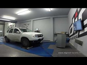 Dacia Duster 1.5 dci 110cv Reprogrammation Moteur @ 127cv Digiservices Paris 77 Dyno