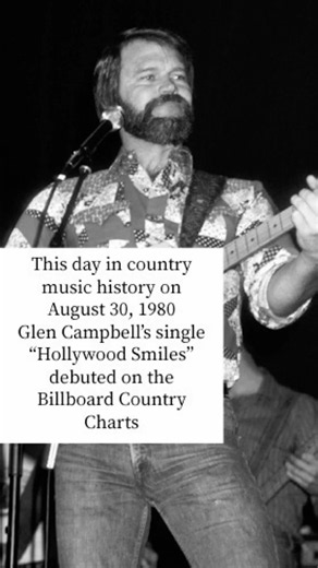 This day in country music history on August 30, 1980 Glen Campbell hit the charts #countrymusic