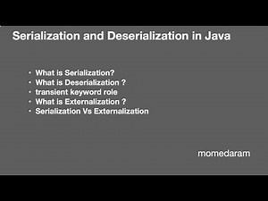 Serialization, Deserialization, Externalization and Serialization Vs Externalization in Java