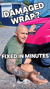 Damaged vehicle wrap? ExactWrap wrap system is replaced compared to a traditional wrap for commercial wrapping #vehiclewraps #vanwrap #exactwrap | Sign Print Design