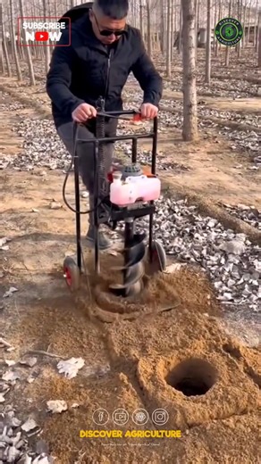 Leg Operated Earth Auger Machine