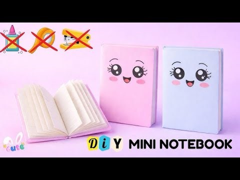✨ DIY Mini Notebook Without Glue | How to Make Notebook | Easy School Craft
