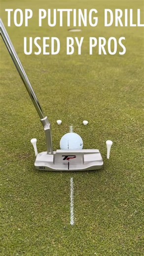 Nick Kumpis | Putting Specialist on Instagram: "Golf is back! There are a few key drills almost all the pros do to make sure their putting stroke fundamentals are covered. 👍🏼 The @smartline_putting stencil plate lets you set this tour level putting setup to help you make every 3 footer ✅ Set of tees next to putter to make sure you hit the sweet spot every time ✅ Set of tees in front to make sure ball starts on line meaning face is square at impact ✅ Chalk lines to make sure face is square at a