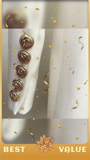 Confident Sheath Mini Dress with V-Neck and Gold Button Detail