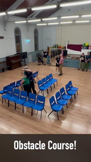 Obstacle course to work on directions and floor craft! #swingdance